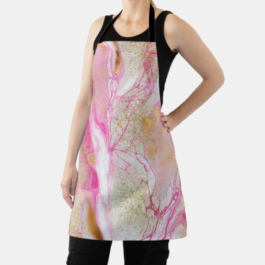 Marmer Roze Zwart Goud Schort (Insitu)