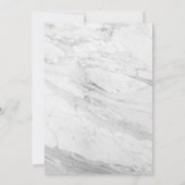 Marmer schattige waterverf blauwe vlinder babydouc kaart (Achterkant)