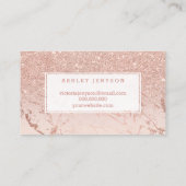 Marmer-schildpad maakt roos goud zwart visitekaartje (Achterkant)