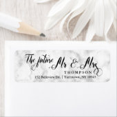 Marmer Script De toekomst Mr en Mrs Etiket (Insitu)