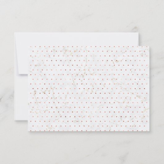 Marmer | Simple Modern Typography RSVP Insert Kaar (Achterkant)