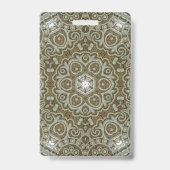 Marmer Steen Textuur Print Minimalistische Estheti Badge (Achterkant)