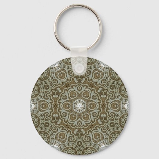 Marmer Steen Textuur Print Minimalistische Estheti Sleutelhanger (Voorkant)