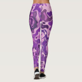 Marmer Stijl Leggings (Achterkant)