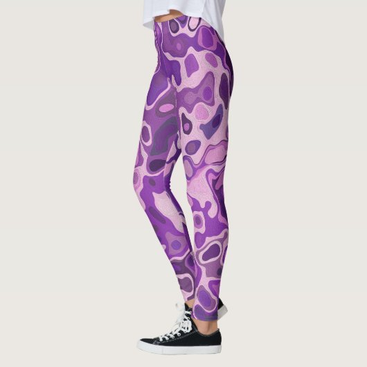 Marmer Stijl Leggings (Links)