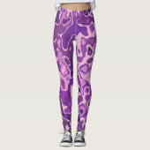 Marmer Stijl Leggings (Voorkant)