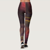Marmer Stijl Stroom Leggings (Achterkant)