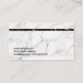 Marmer | Stijlvol | Luxe Gouden Huislogo Visitekaartje (Achterkant)