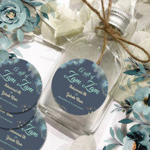 Marmer Stoffig Blauw Islamitisch Huwelijkscadeau v