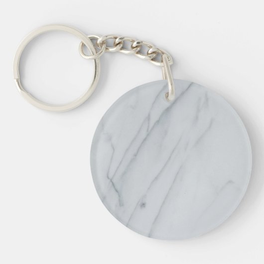 Marmer Stone Acrylische Sleutelhanger (Voorkant)