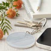 Marmer Stone Acrylische Sleutelhanger (Voorkant Rechts)