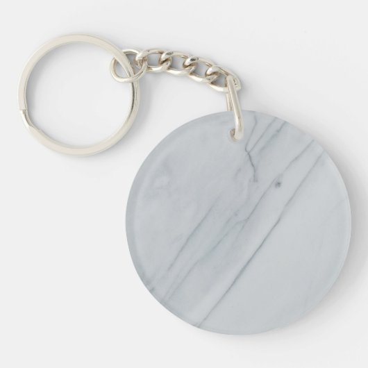 Marmer Stone Acrylische Sleutelhanger (Voorkant)