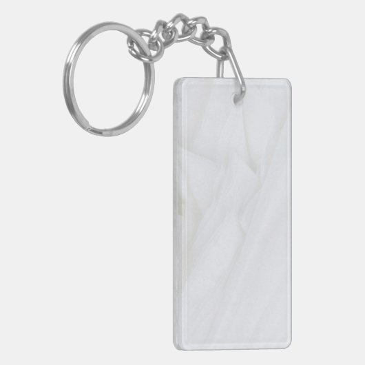 Marmer Stone Acrylische Sleutelhanger (Voorkant Links)