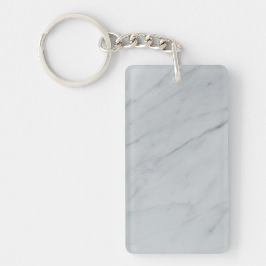 Marmer Stone Acrylische Sleutelhanger (Voorkant)