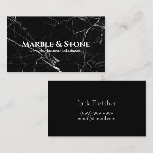 Marmer & Stone Countertops Visitekaartje (Voorkant / Achterkant)