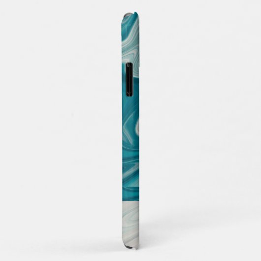 Marmer Stone Grey and Blue Case-Mate iPhone Case (Achterkant/rechts)