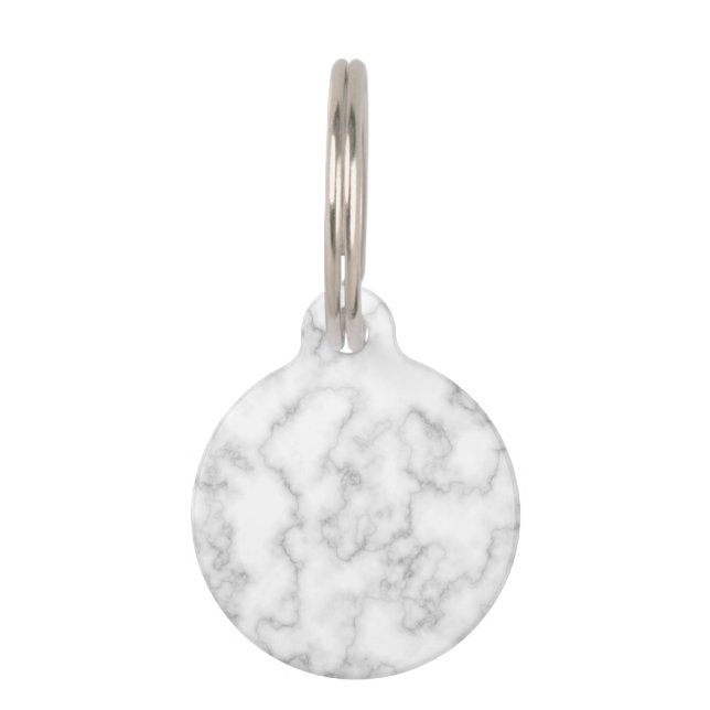 Marmer Stone Pattern Achtergrond Huisdierpenning (Voorkant)