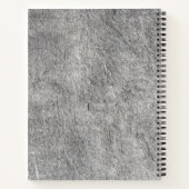 Marmer Stone Pattern Spiral Notitieboek (Achterkant)