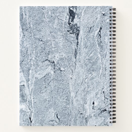 Marmer Stone Pattern Spiral Notitieboek (Achterkant)