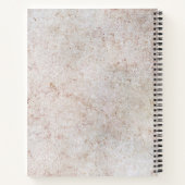 Marmer Stone Pattern Spiral Notitieboek (Achterkant)