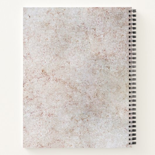 Marmer Stone Pattern Spiral Notitieboek (Achterkant)