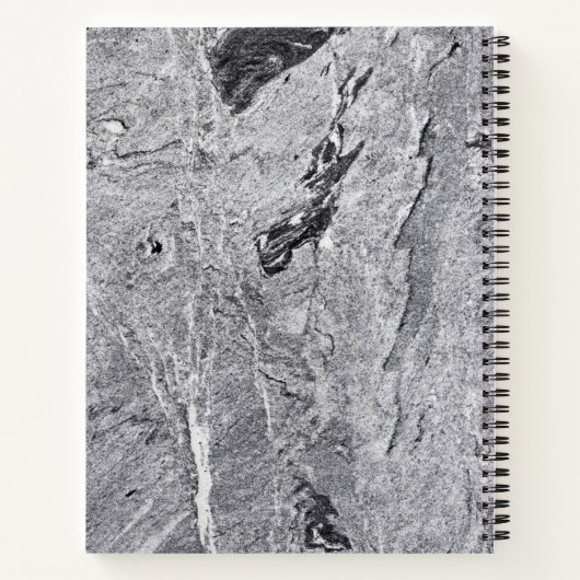 Marmer Stone Pattern Spiral Notitieboek (Achterkant)