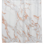 Marmer Stone Pink Powder White Carrara Gray Douchegordijn (Voorkant)
