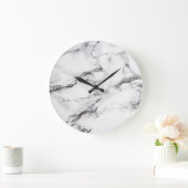 Marmer Stone White en Black Grote Klok (Huis)