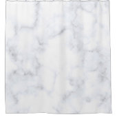 Marmer structuur wit patroon douchegordijn (Voorkant)