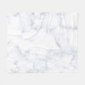 Marmer structuur wit patroon fleece deken (Voorkant (Horizontaal))