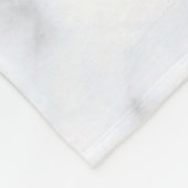 Marmer structuur wit patroon fleece deken (Hoek)
