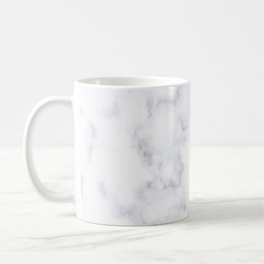 Marmer structuur wit patroon koffiemok (Links)