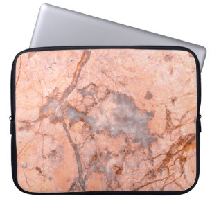 Marmer structuur wit patroon laptop sleeve