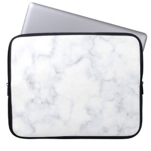 Marmer structuur wit patroon laptop sleeve