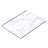 Marmer structuur wit patroon notitieboek (Linkerzijde)