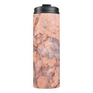 Marmer structuur wit patroon thermosbeker