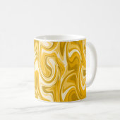 Marmer Swirl Texture - Bruine Tonen Koffiemok (Voorkant rechts)