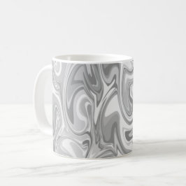 Marmer Swirl Texture - Silver Tones Koffiemok