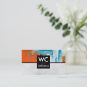 Marmer | Tekenlijnen | Artiest Visitekaartje (Staand voorkant)