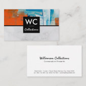 Marmer | Tekenlijnen | Artiest Visitekaartje (Voorkant / Achterkant)