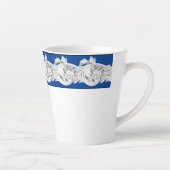 Marmer Tendrils op een kleine latte Mok (Rechts)