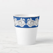 Marmer Tendrils op een kleine latte Mok (Voorkant)