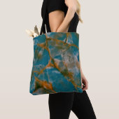 marmer texture background, natuurlijke breccia mar tote bag (Dichtbij)