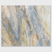 Marmer Texture in Grey and Blue Cadeaupapier (Vlak)