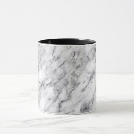 Marmer texture mok Black and white mok (Midden)