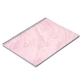 Marmer texture roze lavender notitieboek (Linkerzijde)