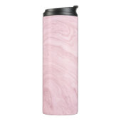 Marmer texture roze lavender thermosbeker (Gedraaid links)