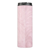Marmer texture roze lavender thermosbeker (Achterkant)