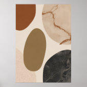 Marmer Textuur Abstracte Vormen Kunst Poster | Lux (Voorkant)