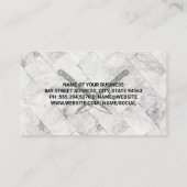 Marmer Tiling | Chef Knives Visitekaartje (Achterkant)